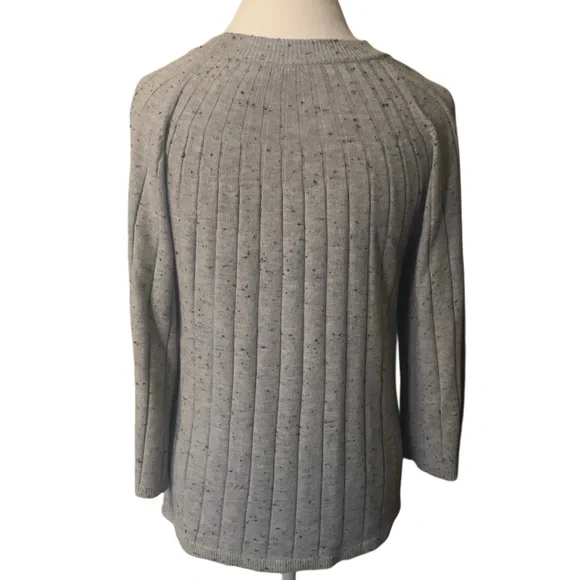Loft Gray Speckled Sweater - Picture 3 of 7